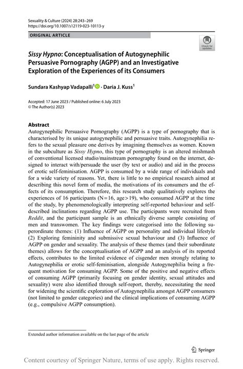 sisy hypno|Sissy Hypno : Conceptualisation of Autogynephilic Persuasive .